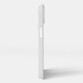 Minimalistisch modern monogram, zwarte grijs iPhone hoesje (Rechterkant)