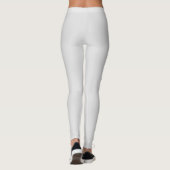 Minimalistisch modern monogram, zwarte grijs leggings (Achterkant)
