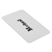 Minimalistisch modern monogram, zwarte grijs magneet (Rechterzijde)