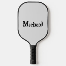 Minimalistisch modern monogram, zwarte grijs pickleball paddle