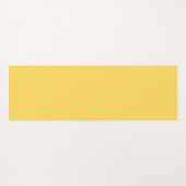 Minimalistisch modern mosterdgeel yogamat (Achterkant (horizontaal))