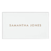 Minimalistisch Modern Naambadge (Voorkant)
