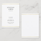 Minimalistisch modern ontwerp creatieve profession visitekaartje (Voorkant / Achterkant)