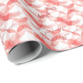 Minimalistisch modern ontwerp in rood geometrisch cadeaupapier (Rol Hoek)