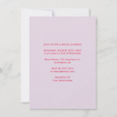 Minimalistisch modern Paarse roze foto Vrijgezelle Kaart (Achterkant)