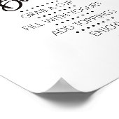 Minimalistisch Modern Parfait Bar Brunch Sign Poster (Hoek)