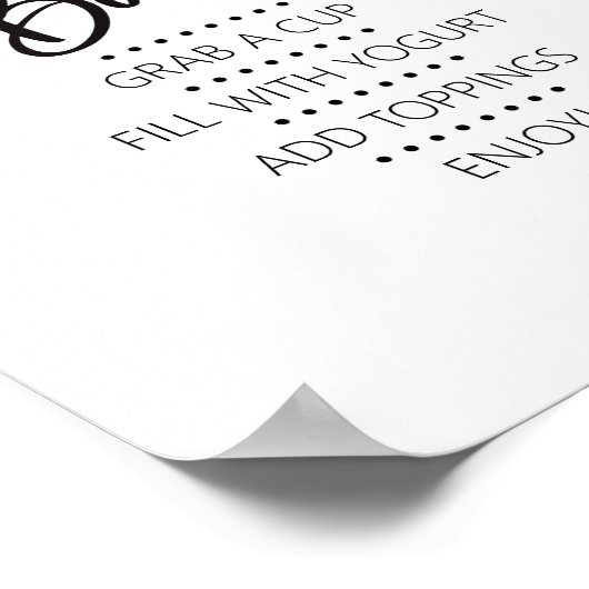 Minimalistisch Modern Parfait Bar Brunch Sign Poster (Hoek)