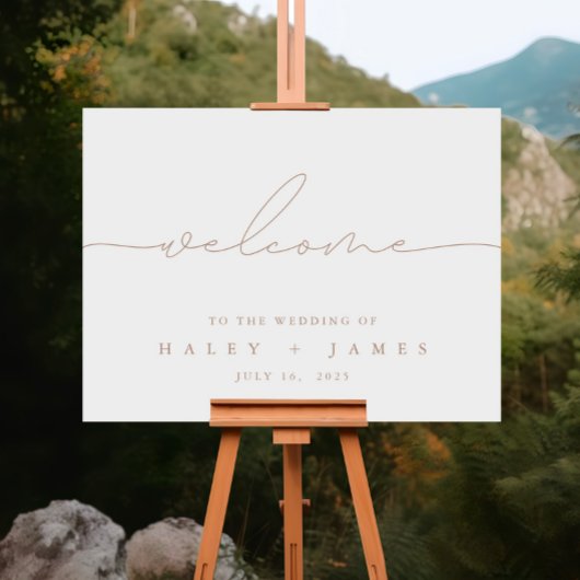 Minimalistisch modern Poster voor huwelijksweddens