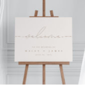 Minimalistisch modern Poster voor huwelijksweddens