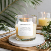 Minimalistisch Modern Product Ingrediënten Label