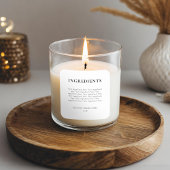 Minimalistisch Modern Product Ingrediënten Label