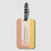 Minimalistisch, modern, professioneel bagagelabel (Voorkant (verticaal))