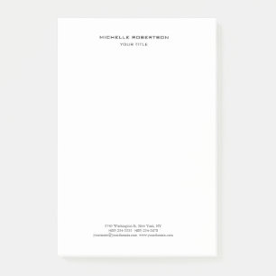 Minimalistisch modern professioneel creatief post-it® notes