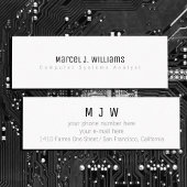 Minimalistisch Modern professioneel eenvoudig blan Mini Visitekaartje