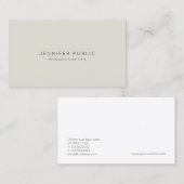 Minimalistisch modern professioneel elegant design visitekaartje (Voorkant / Achterkant)