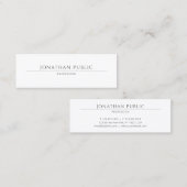 Minimalistisch Modern Professioneel Elegant Eenvou Mini Visitekaartje (Voorkant / Achterkant)