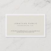 Minimalistisch Modern Professioneel Elegant Kleur  Visitekaartje (Achterkant)