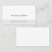 Minimalistisch Modern Professioneel Elegant Plain Visitekaartje (Voorkant / Achterkant)
