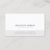 Minimalistisch Modern Professioneel Elegant Plain Visitekaartje (Voorkant)