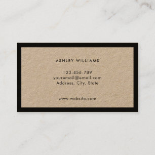 Minimalistisch modern professioneel Kraft-Visiteka Visitekaartje