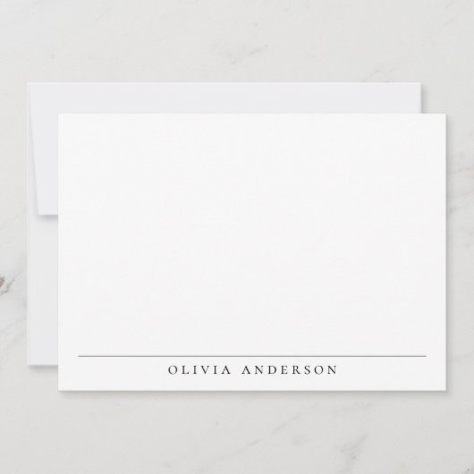 Minimalistisch modern professioneel monogram notitiekaartje (Voorkant)