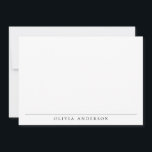 Minimalistisch modern professioneel monogram notitiekaartje<br><div class="desc">Creëer uw eigen gepersonaliseerde minimalistische monogram notitiekaarten met elegante chique typografie.</div>