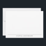 Minimalistisch modern professioneel monogram notitiekaartje<br><div class="desc">Creëer uw eigen gepersonaliseerde minimalistische monogram notitiekaarten met elegante chique typografie.</div>