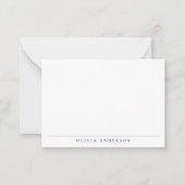 Minimalistisch modern professioneel monogram notitiekaartje (Voorkant)