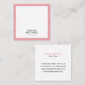 Minimalistisch Modern Professioneel Vierkante Visitekaartje (Voorkant / Achterkant)