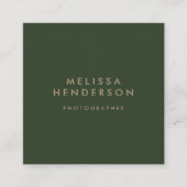 Minimalistisch, modern, professioneel vierkante visitekaartje (Voorkant)