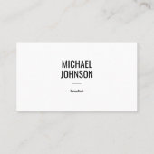 Minimalistisch modern professioneel Visitekaartje (Achterkant)