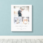 Minimalistisch modern raster | Drie foto's Canvas Afdruk (Insitu (Houten vloer))