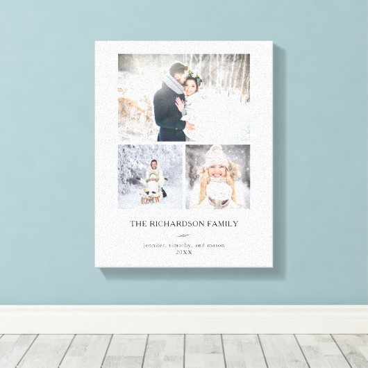 Minimalistisch modern raster | Drie foto's Canvas Afdruk (Insitu (Houten vloer))