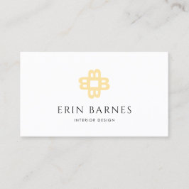 Minimalistisch modern reflecterend B-monogram Visitekaartje