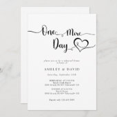 Minimalistisch modern repetitiediner kaart (Voorkant / Achterkant)