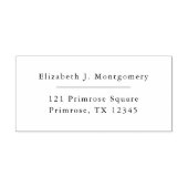 Minimalistisch modern retouradres: zelfinkend stem  zelfinktende stempel (Design)