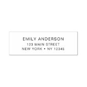 Minimalistisch modern retouradres  zelfinktende stempel (Design)
