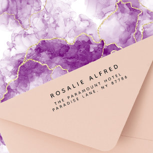 Minimalistisch modern retouradres  zelfinktende stempel