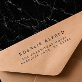 Minimalistisch modern retouradres  zelfinktende stempel