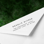 Minimalistisch modern retouradres  zelfinktende stempel