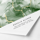 Minimalistisch modern retouradres  zelfinktende stempel