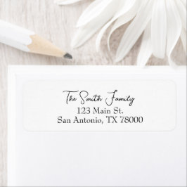 Minimalistisch modern Return Address Label