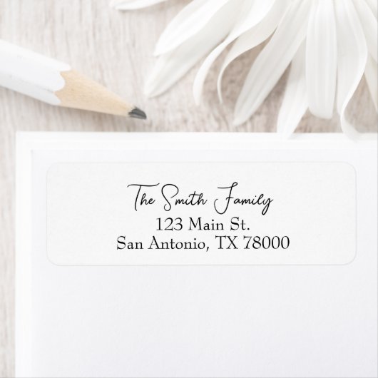 Minimalistisch modern Return Address Label (Insitu)
