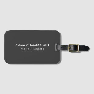 Minimalistisch modern ritueel Eco Black Bagagelabel