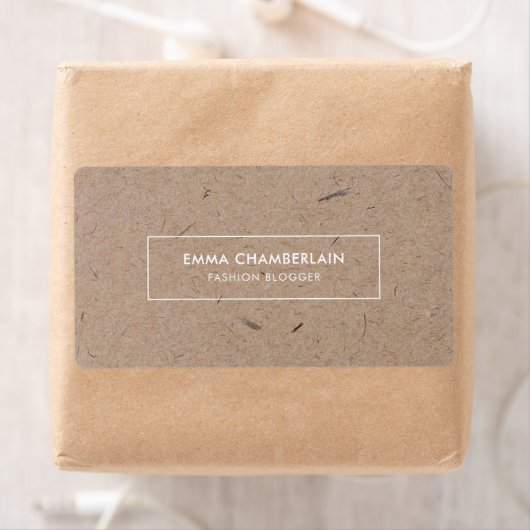 Minimalistisch modern ritueel papier etiket (Insitu)