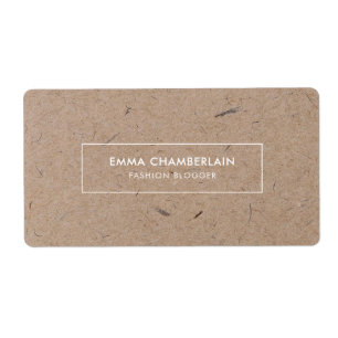 Minimalistisch modern ritueel papier etiket