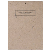 Minimalistisch modern ritueel papier klembord (Achterkant)