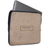 Minimalistisch modern ritueel papier laptop sleeve (Voorkant Rechts)