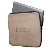 Minimalistisch modern ritueel papier laptop sleeve (Voorkant Links)