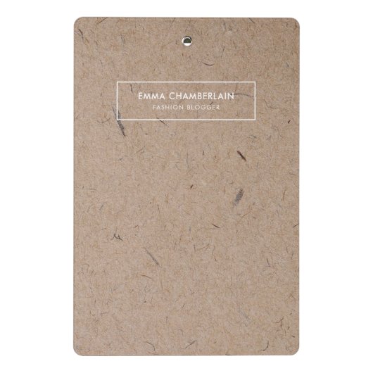 Minimalistisch modern ritueel papier mini klembord (Achterkant)